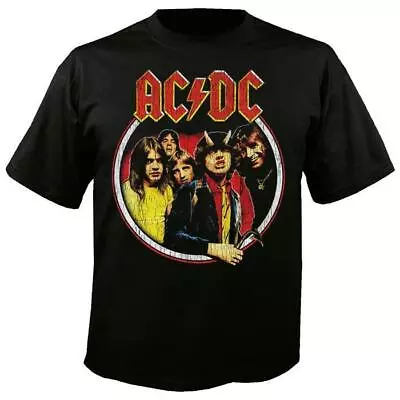 Buy Official AC/DC Highway To Hell Distressed Mens Black T Shirt AC/DC Classic Tee • 16.95£