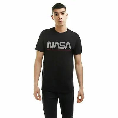 Buy Official NASA Mens Insignia Logo T-Shirt Black S - XXL • 13.99£