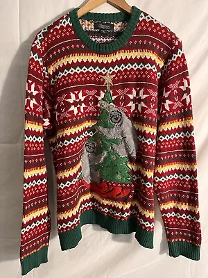 Buy Women  33 Degrees  Christmas Tacky Sweater With Pair Of Sloths On Tree XL • 14.18£