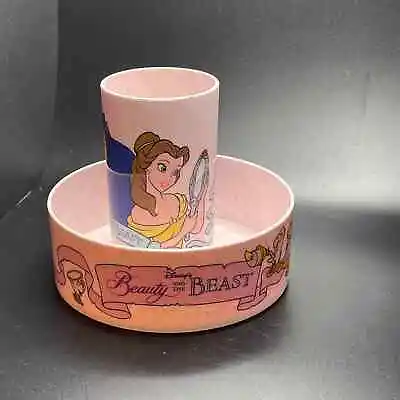 Buy Beauty And The Beast Dinnerware Bowl Cup VTG 90s  EUC • 19.28£