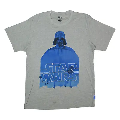 Buy STAR WARS Darth Vader T-Shirt Grey Short Sleeve Mens M • 4.99£