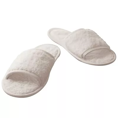 Buy Towel City Classic Terry Mule Slippers Open-Toe House Home Shoe Bath Sauna Spa • 6.86£