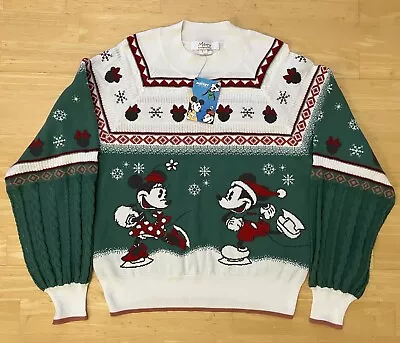 Buy Small 39  Chest Mickey & Minnie Mouse Ugly Christmas Jumper Sweater Xmas Disney • 39.99£