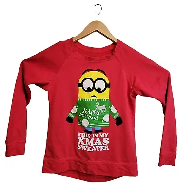 Buy Christmas Minion Sweatshirt Womens Sz Large READ! • 18.05£