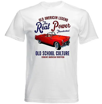 Buy Vintage American Car Thunderbird - New Cotton T-shirt • 29.99£
