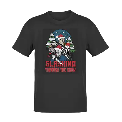 Buy Horror Christmas Friday 13th Scream Funny Xmas Movie Film T Shirt • 8.99£
