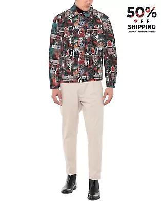 Buy RRP€202 LIFE SUX Corduroy Jacket Size M Multicolour Print Made In Italy • 29.99£