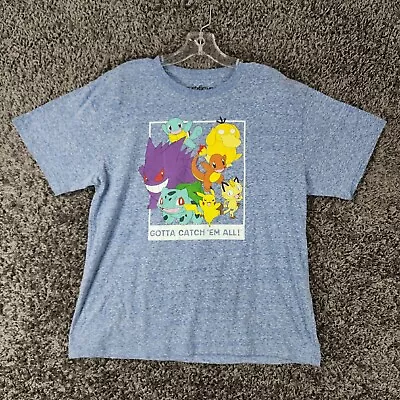 Buy Pokemon Youth Blue Short Sleeve Graphic Tee Size XL • 9.72£