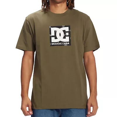 Buy DC Shoes Mens DC Square Star Fill Crew Neck Short Sleeve T-Shirt Top Tee - S • 18.90£