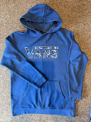 Buy VANS Boys Blue Hoodie - Size Boys XL • 10£