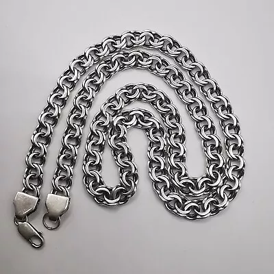 Buy Vintage Men's Chain 925 Unisex Statement Signed Unique Jewelry Solid  51,60 G • 208.91£