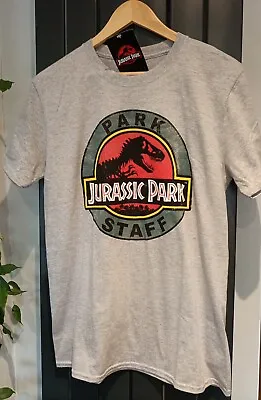 Buy Jurassic Park Mens 'PARK STAFF' Grey T Shirt NWT Size M Womens  • 8.99£