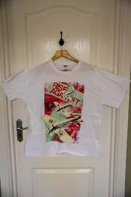 Buy Rise Against - T-shirt White Multi M (approx 40 ) - Unworn Stored Vintage Tour • 11£