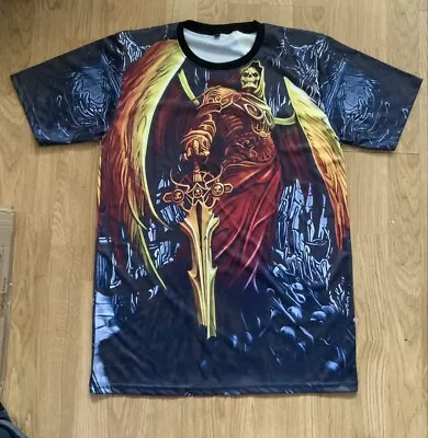 Buy Angel Of Death Skeleton Skull T-shirt Chest Size 38  • 9.99£