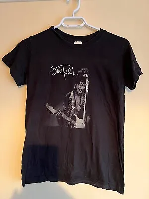 Buy Jimi Hendrix T-Shirt 12-13 Years Black Short Sleeve Crew Neck Unisex Kids TShirt • 1£