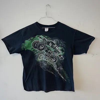 Buy Vintage 2000'S Grave Digger T Shirt Size XL OLD ANVIL BRAND TAG BLACK & GREEN • 24.01£