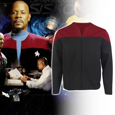 Buy For DSN Commander Sisko Red Uniform Voyager Starfleet Jackets Coat • 34.50£