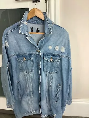 Buy Mens Denim Jacket Size M/L Fit Chest Approx 42 In • 3.99£