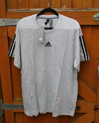 Buy Mens Adidas T Shirt MH 3S Tee Extra Large 46  Chest Grey With Back Stripe BNWTs • 10.05£