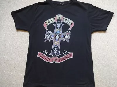 Buy Guns N Roses Appitite For Destruction T Shirt Black Large Mens Womens  • 6.99£