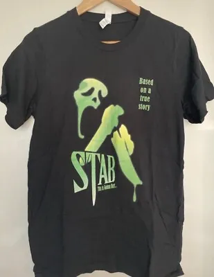 Buy Stab T Shirt Scream Parody Horror Movie Film Merch Tee Size Small Black • 13.75£