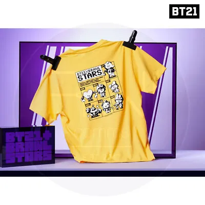 Buy BrawlStars X BT21 Official Authentic Goods Short Sleeve T-shirt + Tracking Num • 50.15£