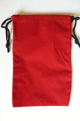 Buy Drawstring Pouch, Velveteen, Large - RED. FREE P&P In UK. • 6.75£