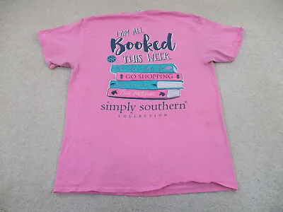 Buy Simply Southern Shirt Womens Large Pink I Am All Booked This Week Ladies A22 * • 14.57£