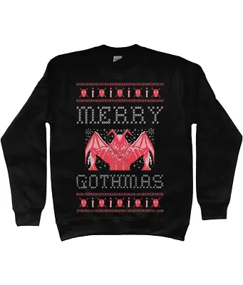 Buy Unisex Merry Gothmas,gothic  Christmas Sweatshirt/jumper • 30£