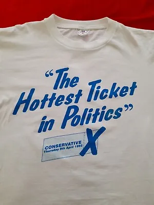 Buy 1992 Tory Party Conference Single Stitch T-Shirt Vgc Pit To Pit 22  TEX IMP Tee • 20£