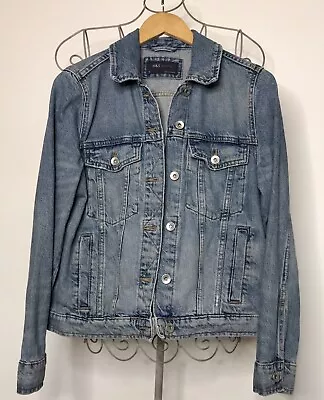 Buy M&S Collection Ladies Denim Jacket, Size 10, Blue Denim, Great Condition • 12£
