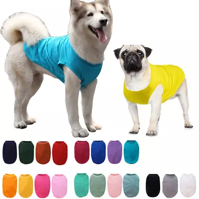 Buy Summer Dog Vest Shirt,Large Breathable Pet Dog T-Shirt,Puppy Cat Top Shirt 5XL • 3.02£