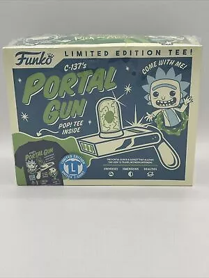 Buy NOS Funko POP! And Tee Rick And Morty Portal Gun Large T-Shirt Collectors • 28.34£