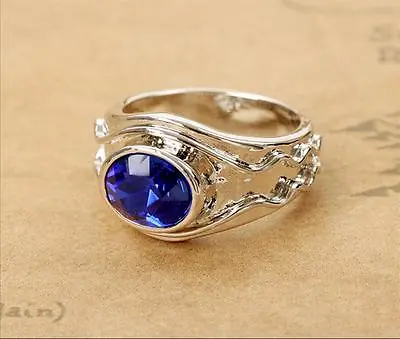 Buy Ring Of Air Lord Of The Rings Elrond Vilya Ring Vintage Men’s Band Film Jewelry • 4.79£