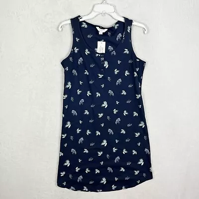Buy Charter Club Womens Sleep Shirt NWT Size Small Navy Blue Butterfly • 4.78£