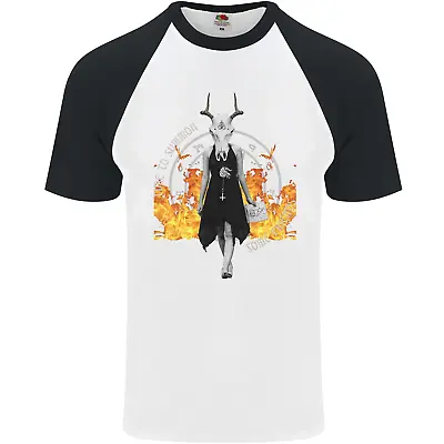 Buy Satanic Witch Summon Ouija Board Satan Hell Mens S/S Baseball T-Shirt • 12.99£