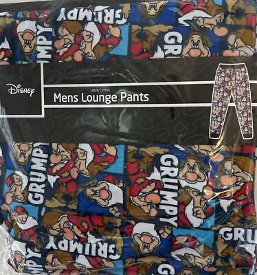 Buy Mens Disney Grumpy Lounge Pants, Size Medium • 14£