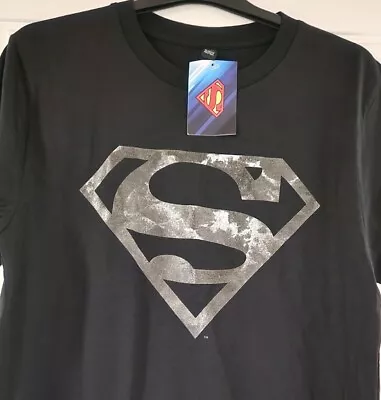 Buy Official DC Superman Logo Black TShirt Size S Comic Book Superhero  • 7.99£