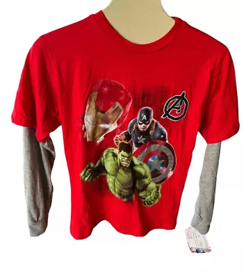 Buy Marvel Avengers  Age Of Ultron  Boys T- Shirt, Size 14/16 Bright Colors NWT • 7.58£