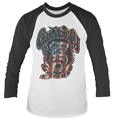 Buy Gas Monkey Garage USA Monkey Logo Long Sleeve Baseball Shirt • 14.99£