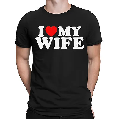 Buy I Love My Wife Funny Husband Valentines Gift Novelty Mens T-Shirts Tee Top #ILD • 9.99£