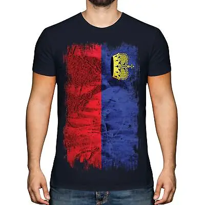 Buy Liechtenstein Grunge Flag Mens T-shirt Tee Top Gift Shirt Clothing Jersey • 9.95£