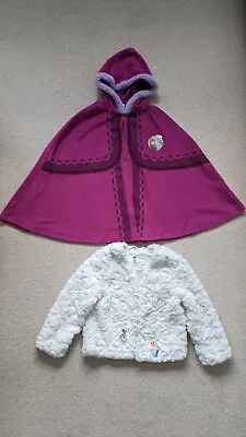 Buy Frozen Cape And Fluffy Coat Dressing Up Costumes Age 4-7 Years • 4£
