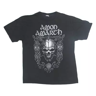 Buy AMON AMARTH Vikings & Lionhearts Mens Band T-Shirt Black XL • 24.99£