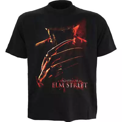 Buy NIGHTMARE ON ELM STREET - POSTER - Front Print T-Shirt Black • 18.99£