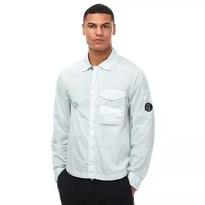Buy Men's Shirt C.P. Company Chrome R Full Zip Overshirt In Blue • 340.99£