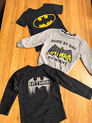 Buy Kids Batman Bundle T-Shirt, Long Sleeve Shirt, Jumper 4-5yrs • 14.99£