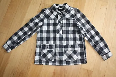Buy J Crew Women's White/Black Buffalo Plaid Checkered Wool Shirt Jacket Sz TM • 34.09£