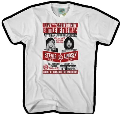 Buy Fleetwood Mac Stevie Nicks Vs Lindsey Buckingham Inspired, Men's T-Shirt • 18£
