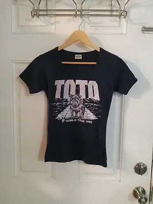 Buy Vintage Womens Sportique Shirt Sz L 1980 Toto World Tour USA MADE  • 240.18£